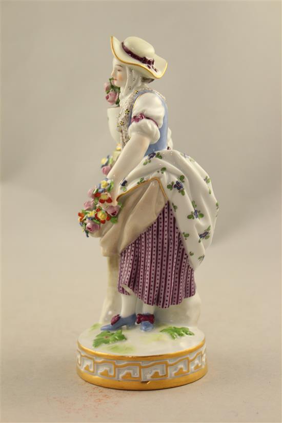 Two Meissen figural scent bottles, late 19th century, 8cm.